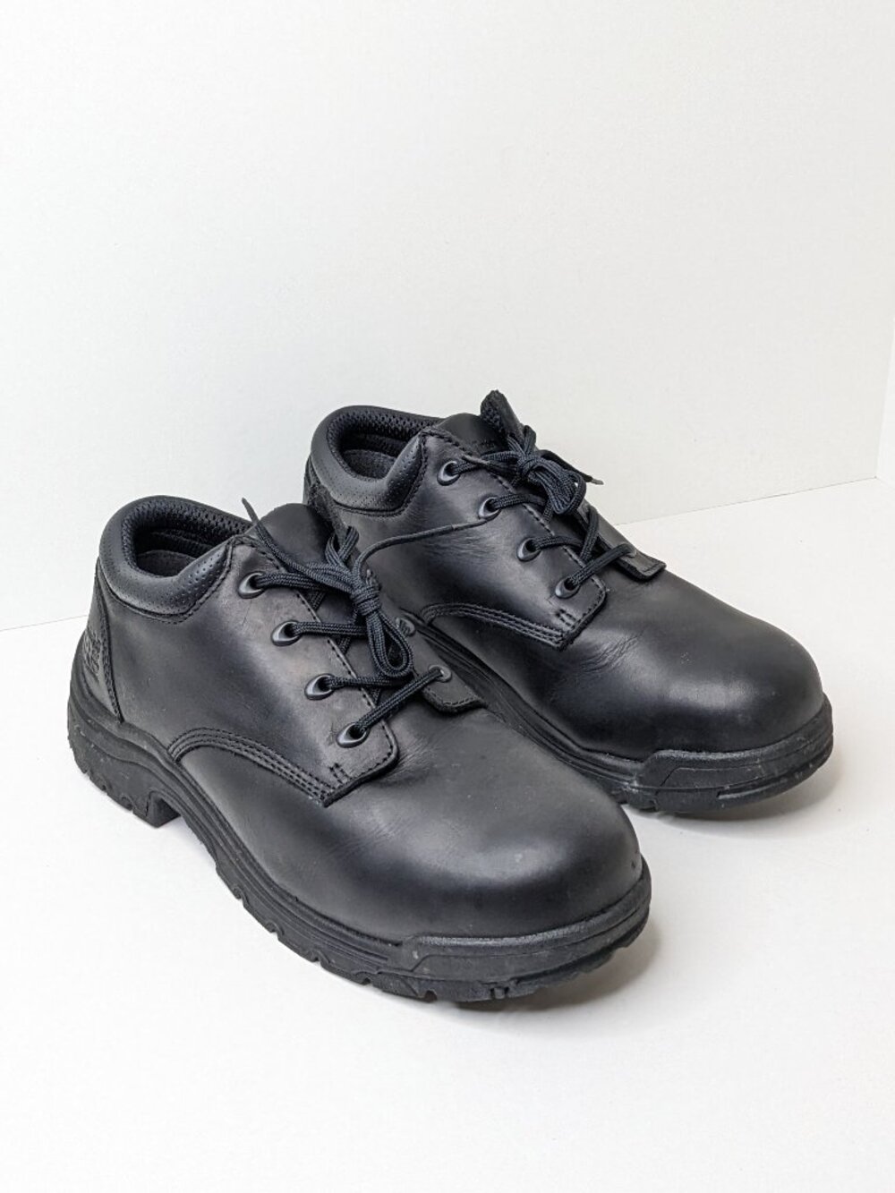 Timberland Pro Titan Safety Toe Work Shoes, Black Leather, Men's 10.5 Wide